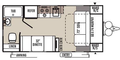 2015 Forest River Flagstaff 19FD