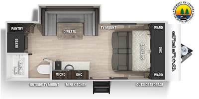 2022 Forest River Wolf Pup 16PFBL